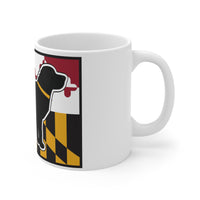 Maryland Flag Black Lab Mug 11oz