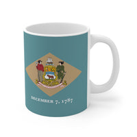 Delaware Flag Wrap Mug 11oz
