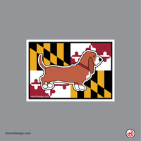 Maryland Flag Dog - Basset Hound