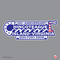 Chincoteague Swim Sticker 100 Year