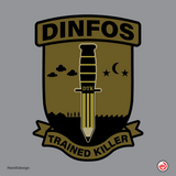 DINFOS Trained Killer Sticker