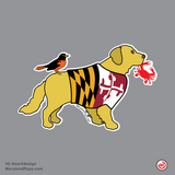 Maryland Pup - Golden Retriever Magnet