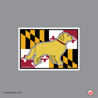 Maryland Flag Dog - Golden Retriever