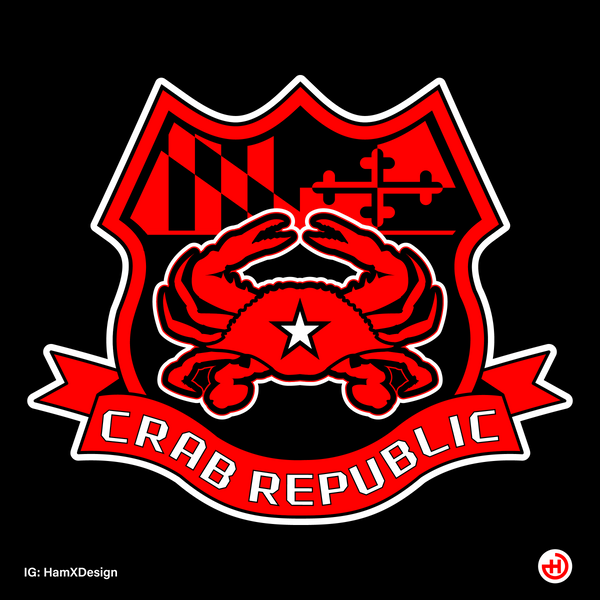 Crab Republic Sticker #001