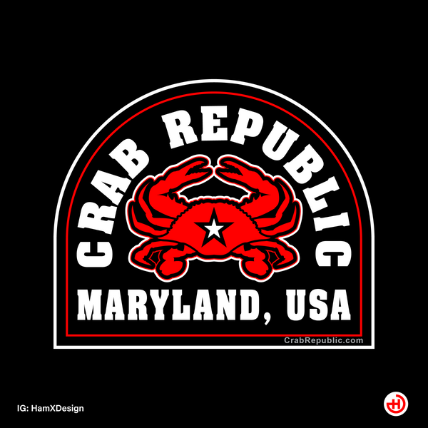 Crab Republic Sticker #002