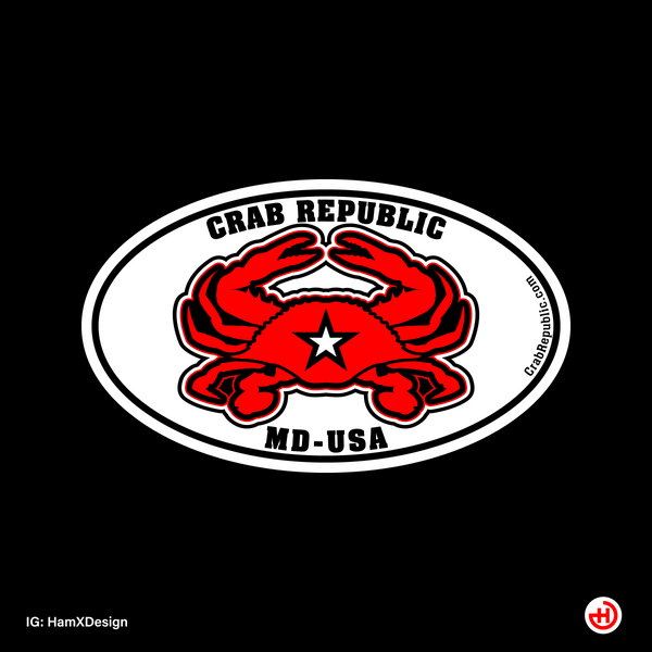 Crab Republic Sticker #004