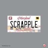 Maryland Scrapple License Plate
