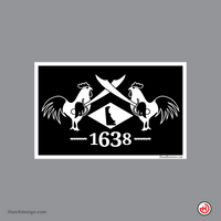 Delaware Pirate Flag Sticker