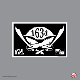 Maryland Pirate Flag Sticker