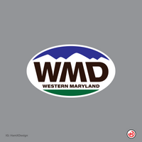 Western Maryland Oval Sticker (WMD)