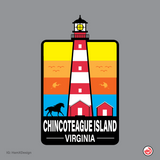 Chincoteague Island Virginia - Kiss Cut Vinyl Sticker