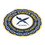 Navy Cryptologic Technician (CTN) Round Vinyl Stickers