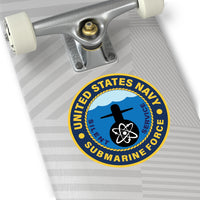 Navy Submarine Force Round Vinyl Stickers