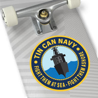 Tin Can Navy - FTAS - FTA Round Vinyl Stickers