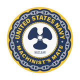 Navy Machinist's Mate Nuclear (MMN) Round Vinyl Stickers