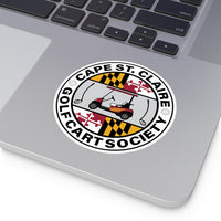 Cape St. Claire Goft Cart Society ALT Round Vinyl Stickers
