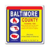 Baltimore County Maryland OB Magnet 