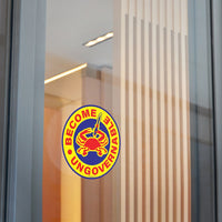 Become Ungovernable Maryland Crab Round Vinyl Stickers