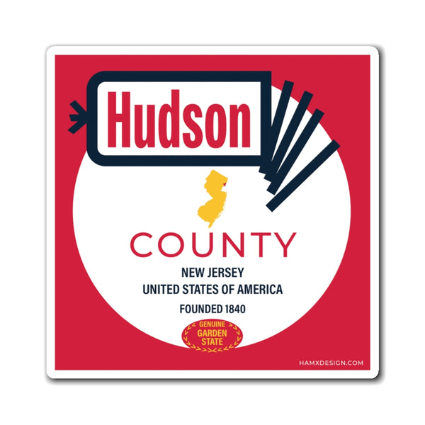 Hudson County NJ pr Magnet 