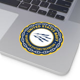 Navy Information Systems Technician (IT) Round Vinyl Stickers