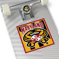 Maryland Flag Crab Vinyl Stickers 