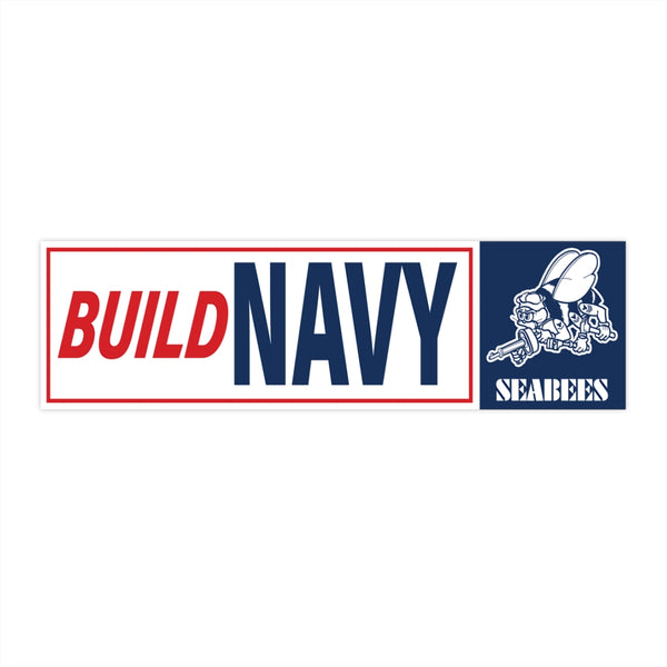 Build Navy SeaBee Bumper Stickers
