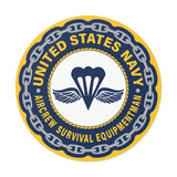 Navy Aircrew Survival Equipmentman (PR) Round Vinyl Stickers