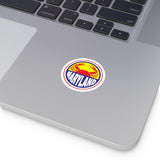 Maryland Crab Round Vinyl Stickers 