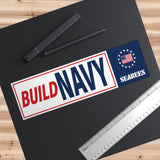 Build Navy Bumper Stickers freeshipping - Ham's Designs