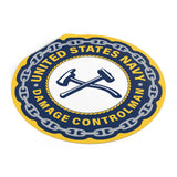 Navy Damage Controlman (DC) Round Vinyl Stickers