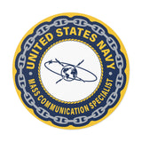 Navy Mass Communication Specialist (MC) Round Vinyl Stickers