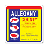 Allegany County Maryland OB Magnet 