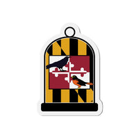 Maryland R&O Birdcage Flag Magnets