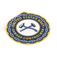 Navy Damage Controlman (DC) Round Vinyl Stickers