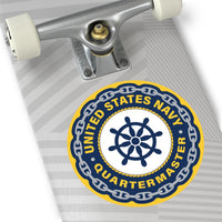Navy Quartermaster (QM) Round Vinyl Stickers