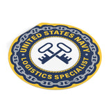Navy Logistics Specialist (LS) Round Vinyl Stickers