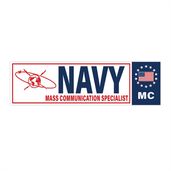 Navy Mass Communication Specialist (MC) Bumper Sticker