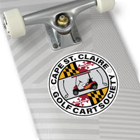 Cape St. Claire Goft Cart Society ALT Round Vinyl Stickers