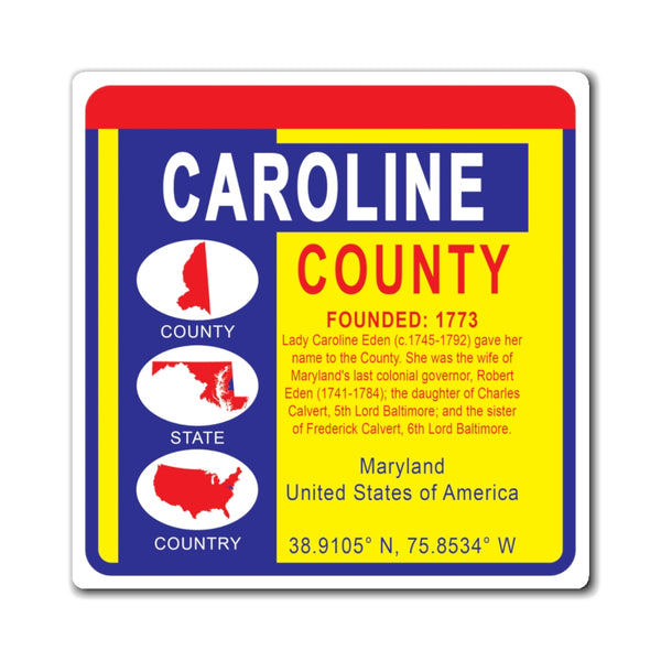 Caroline County Maryland OB Magnet 