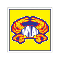 Maryland Crab Counties Square Vinyl Stickers 