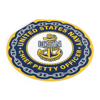 Navy Chief Petty Officer (CPO) Round Vinyl Stickers