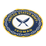 Navy Yeoman (YN) Round Vinyl Stickers