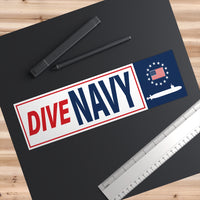 Dive Navy Bumper Stickers freeshipping - Ham's Designs