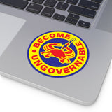 Become Ungovernable Maryland Crab Round Vinyl Stickers