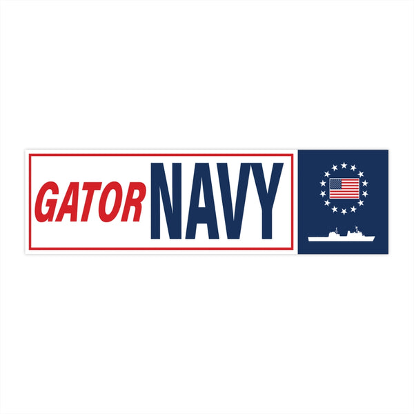 Gator Navy Bumper Stickers