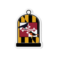 Maryland R&O Birdcage Flag Magnets