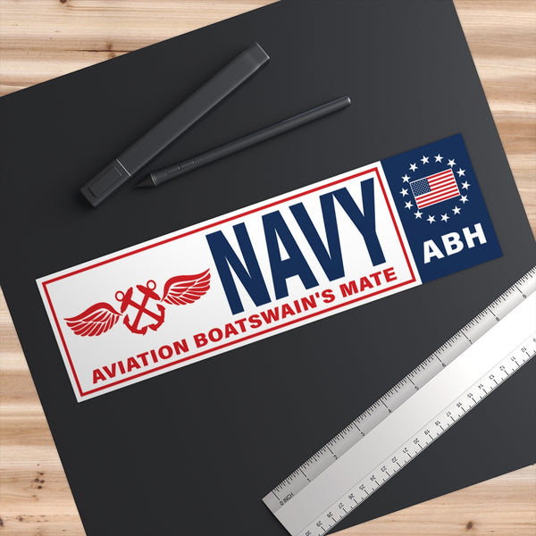 Navy Aviation Boatswain's Mate (ABH) Bumper Sticker