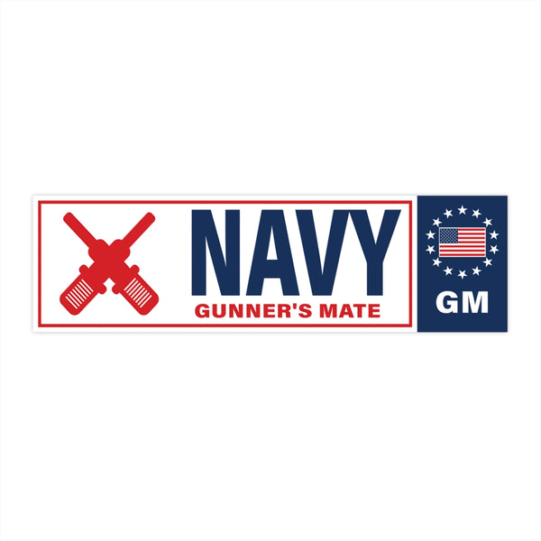 Navy Gunner's Mate (GM) Bumper Sticker