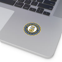 Navy Master Chief Petty Officer (MCPO) Round Vinyl Stickers