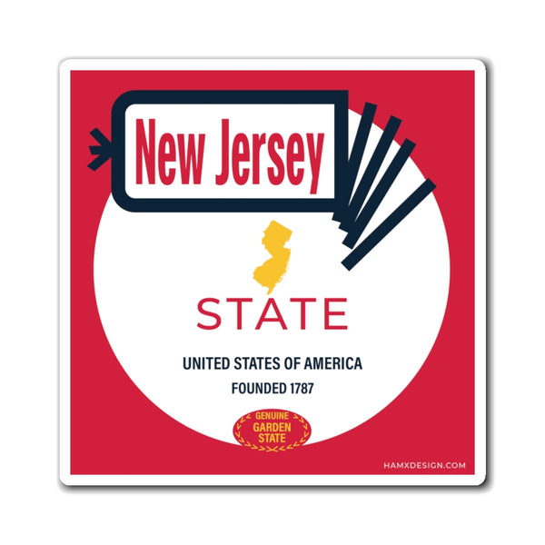 New Jersey State NJ pr Magnet